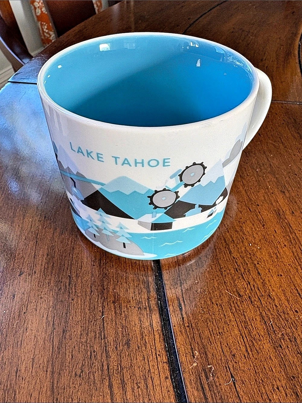 Starbucks Lake Tahoe You Are Here Collection Mug in White & Blue